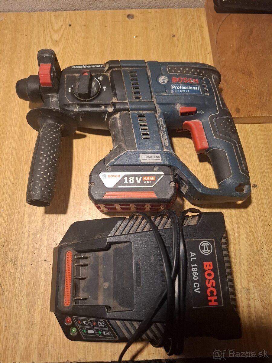 Vŕtacie kladivo, príklepová vŕtačka bosch gbh 18v-21