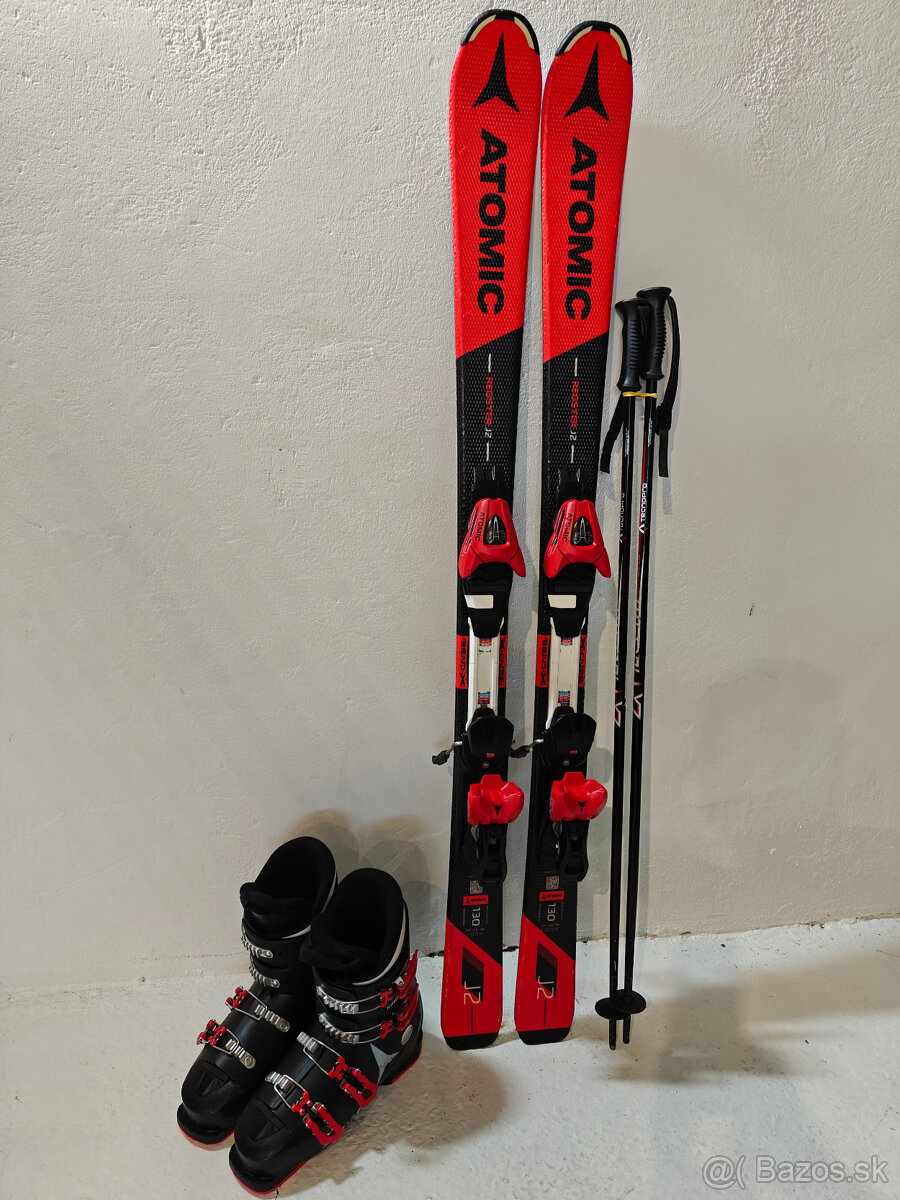 LYŽE ATOMIC REDSTER J2 130CM + LYŽIARKY ATOMIC 40EUR