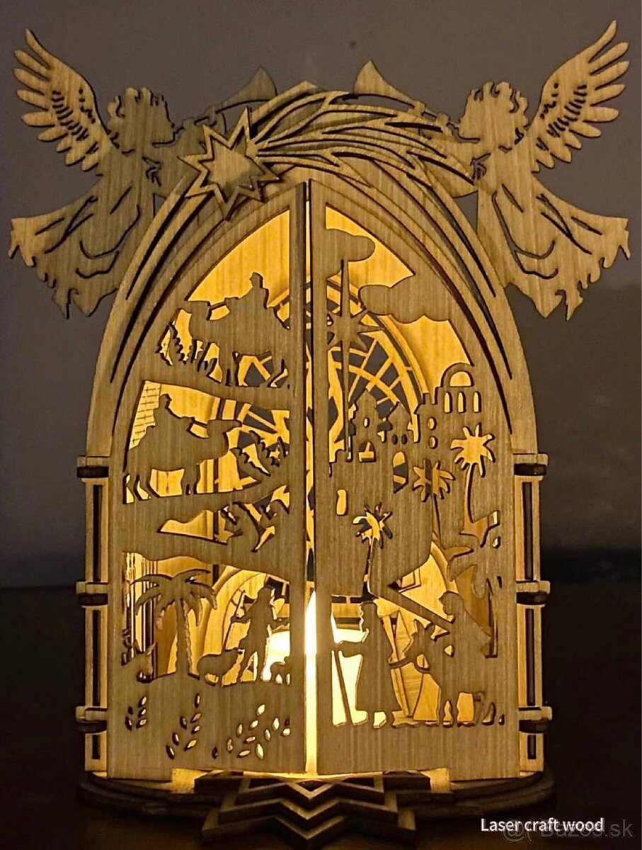 Betlehem Drevený vianočný