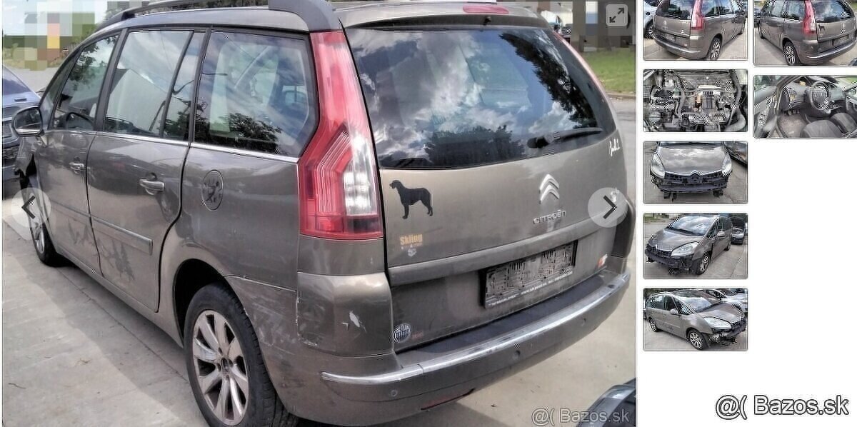 Citreon C4 Grand Picasso 2.0 HDI predám MOTOR RH02, TRYSKY E