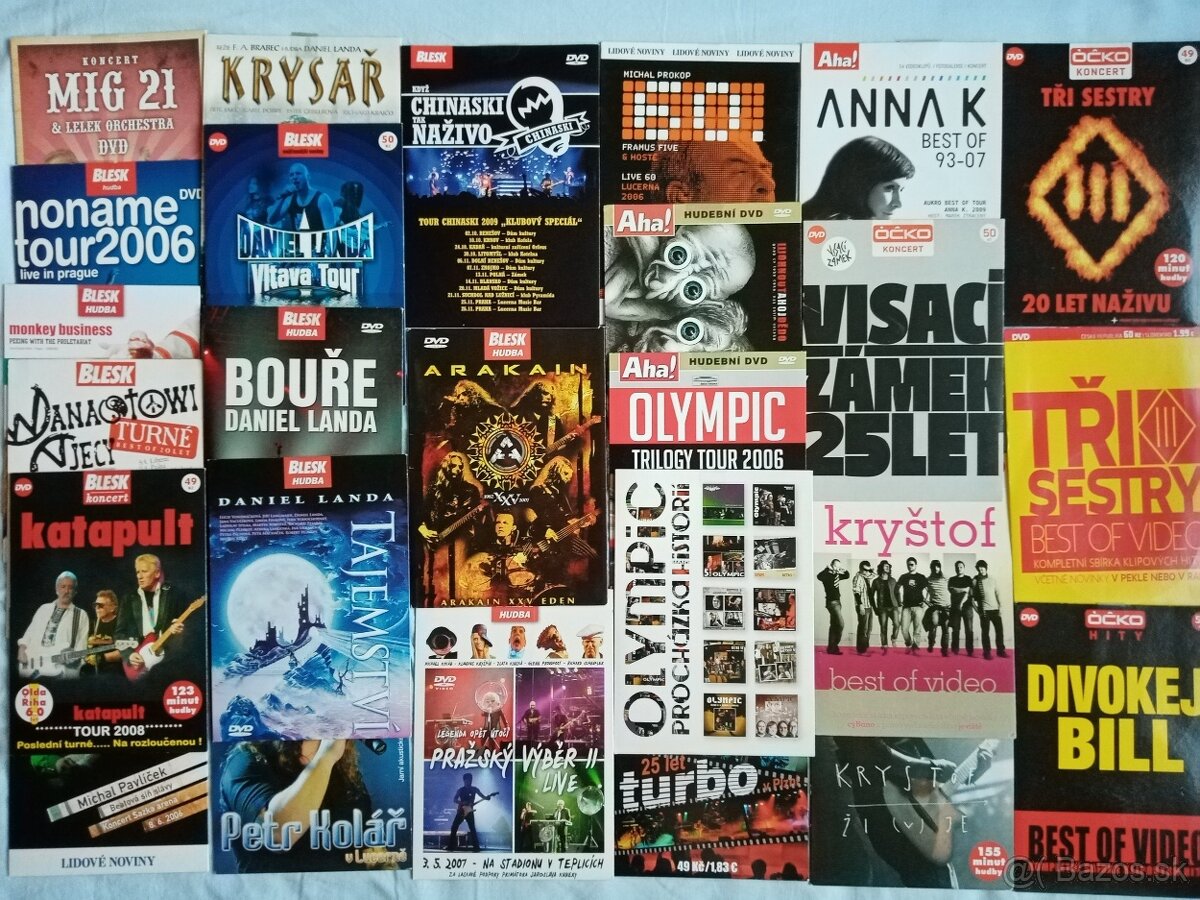 Orig.DVD rock hudba (posetky-i nerozbal.) od 2 eur