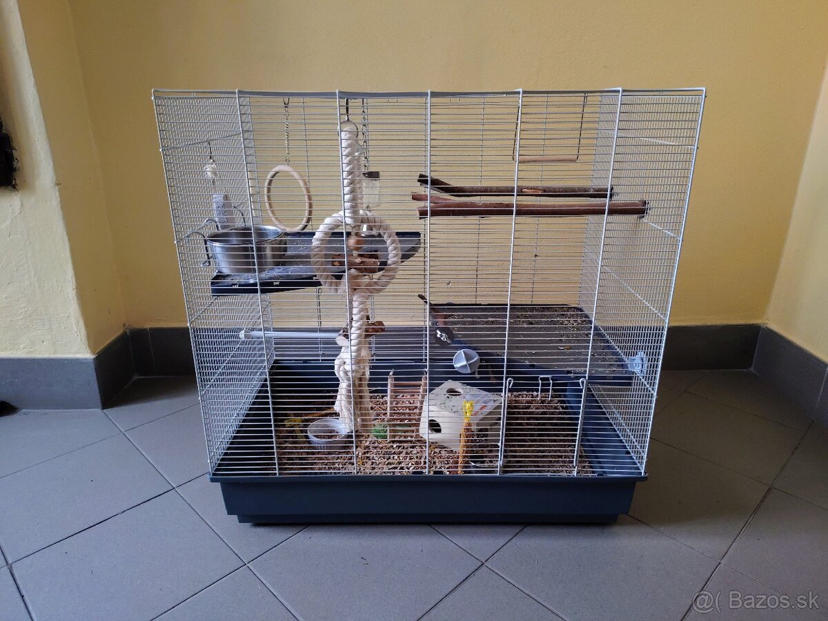 Klietka pre hlodavce Ferplast Jenny tmavo šedá