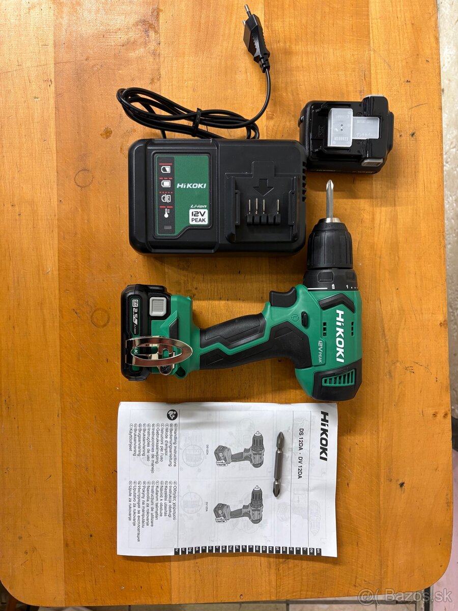 HIKOKI DS12DA – 12V aku vŕtačka / skrutkovač (NOVÁ)