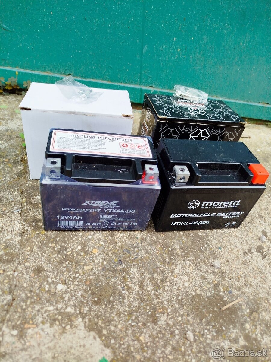 NOVÉ MOTOBATÉRIE 12V