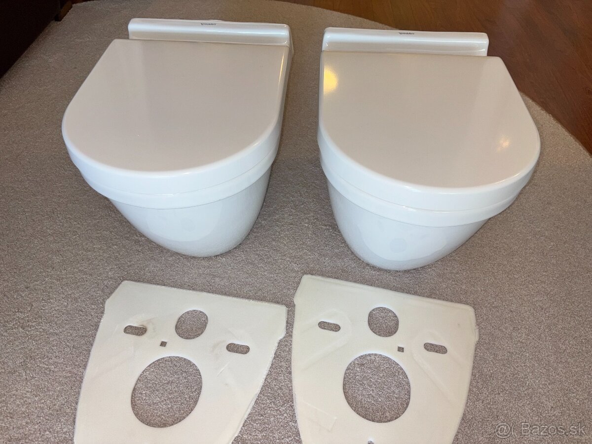 Predam 2 x zavesna WC misa Duravit Starck + sedatko
