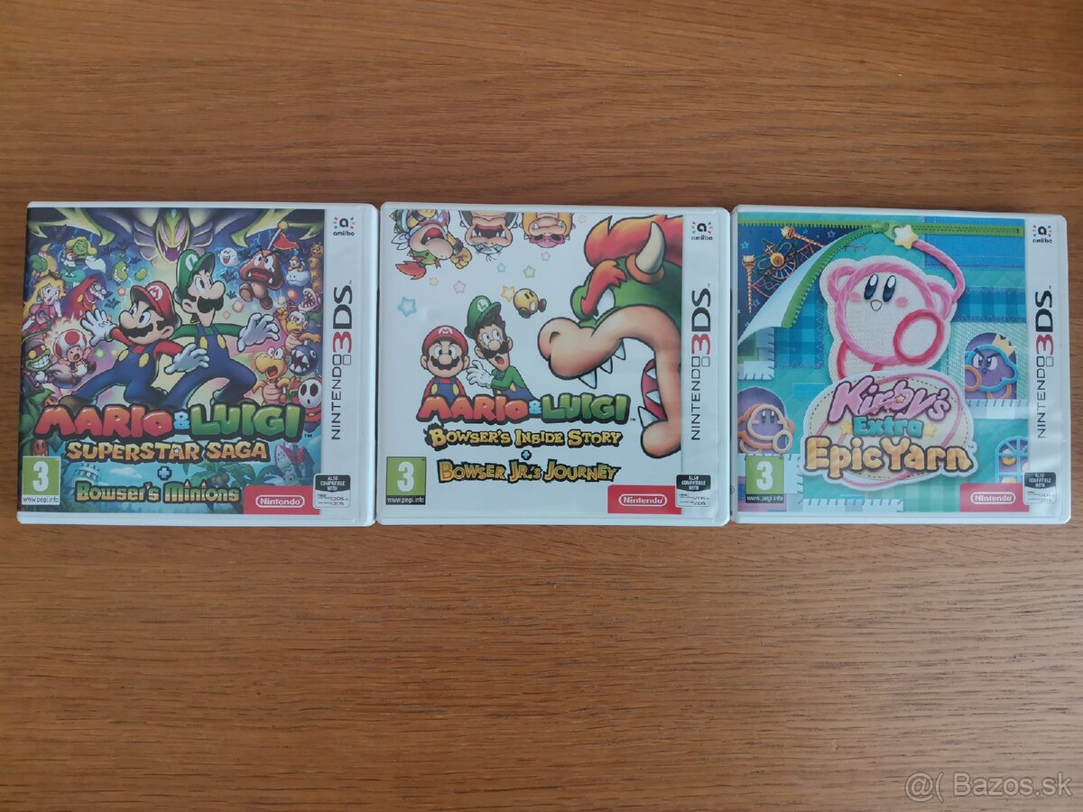 Mario & Kirby pre 3ds nintendo