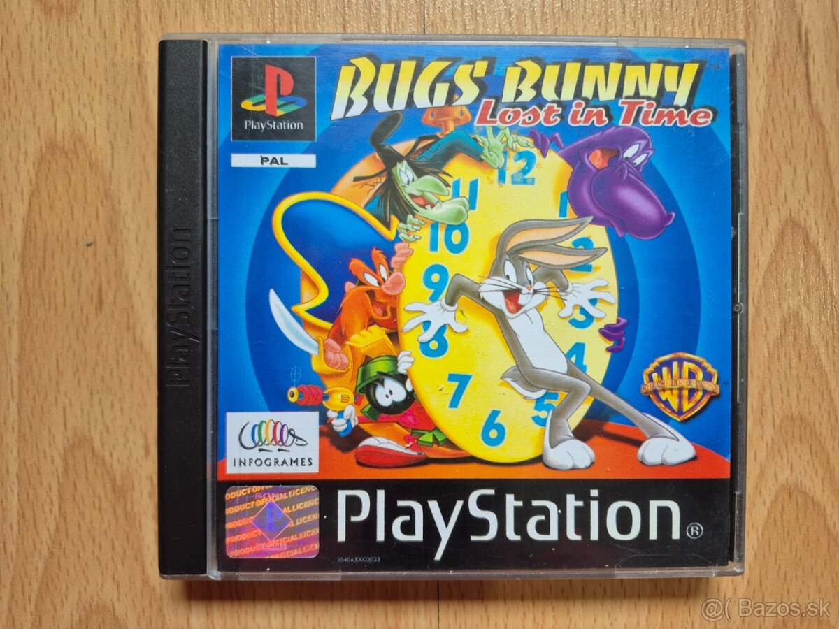 Predám hru na PS1 Bugs Bunny Lost In Time