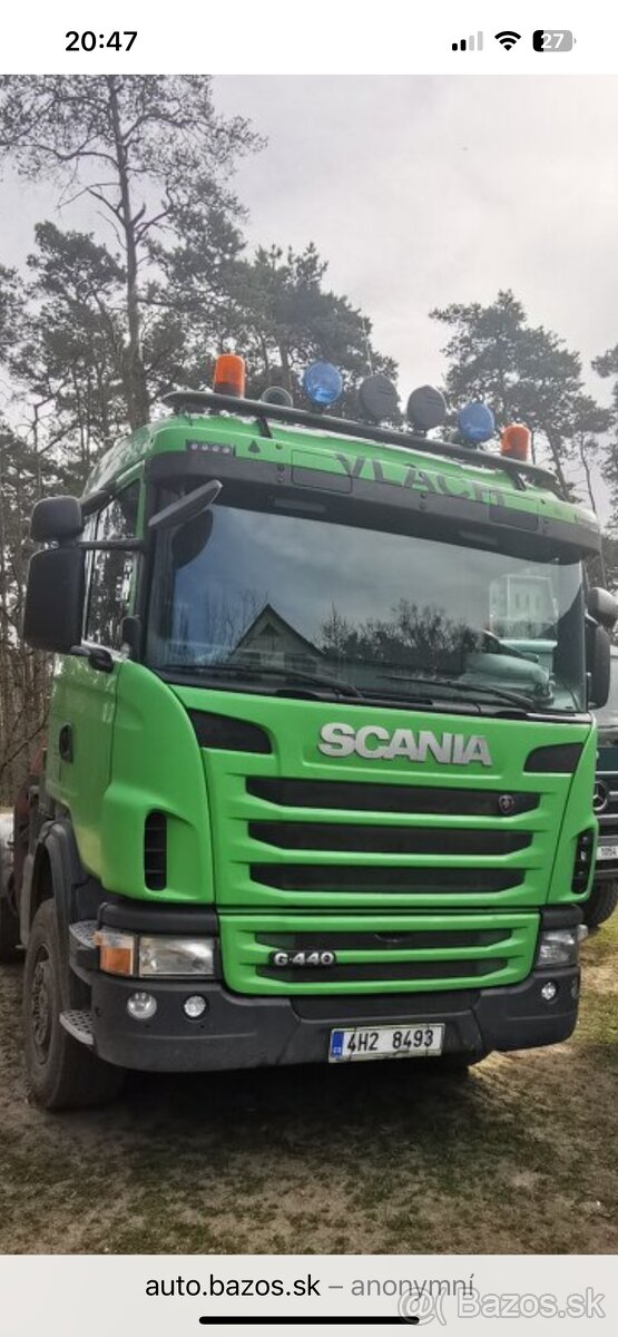 Prodám lesovoz Scania 6x6