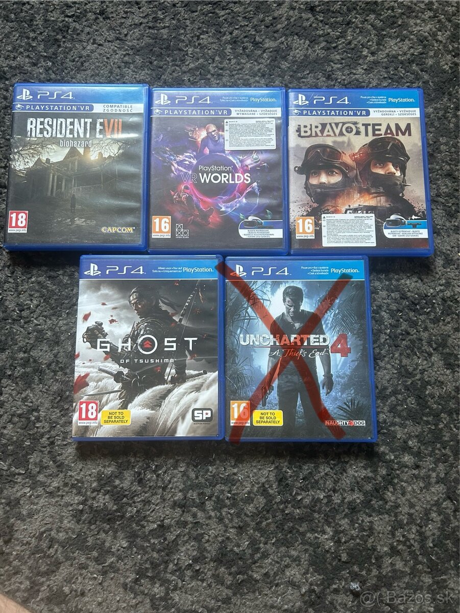 Predám originálne hry na PlayStation 4 /PlayStation VR