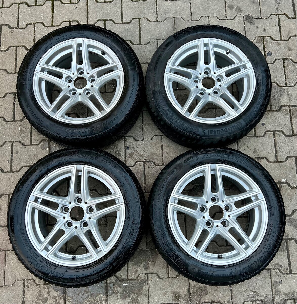 Liatinová zimná sada 5 x 120 r16 BORBET