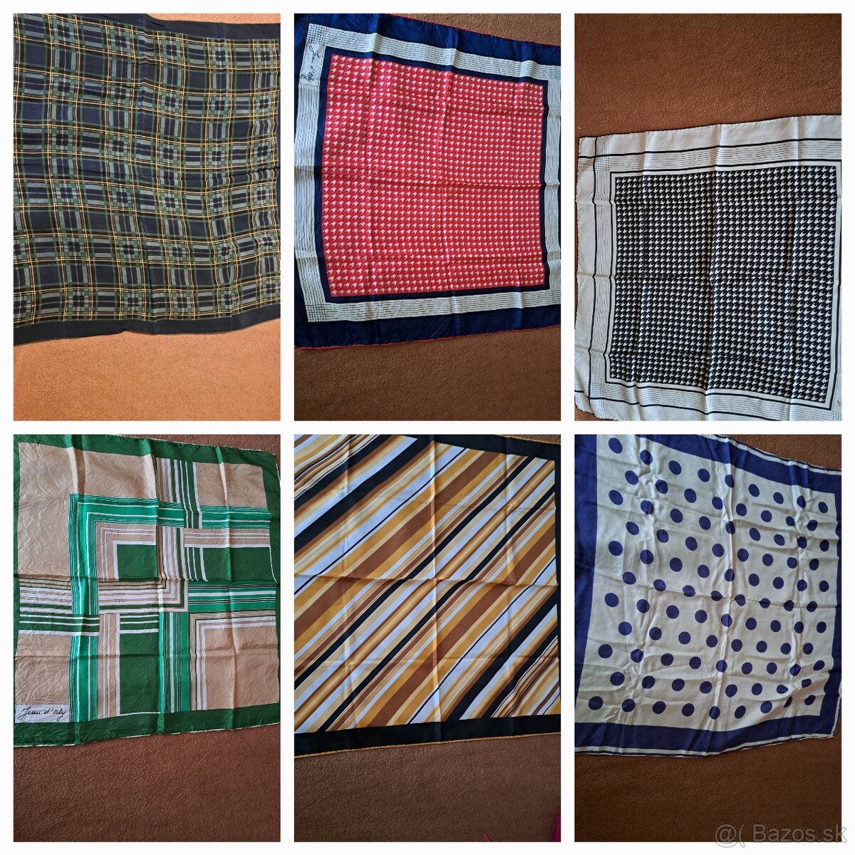 Hodvábne, vlnené šatky, šály