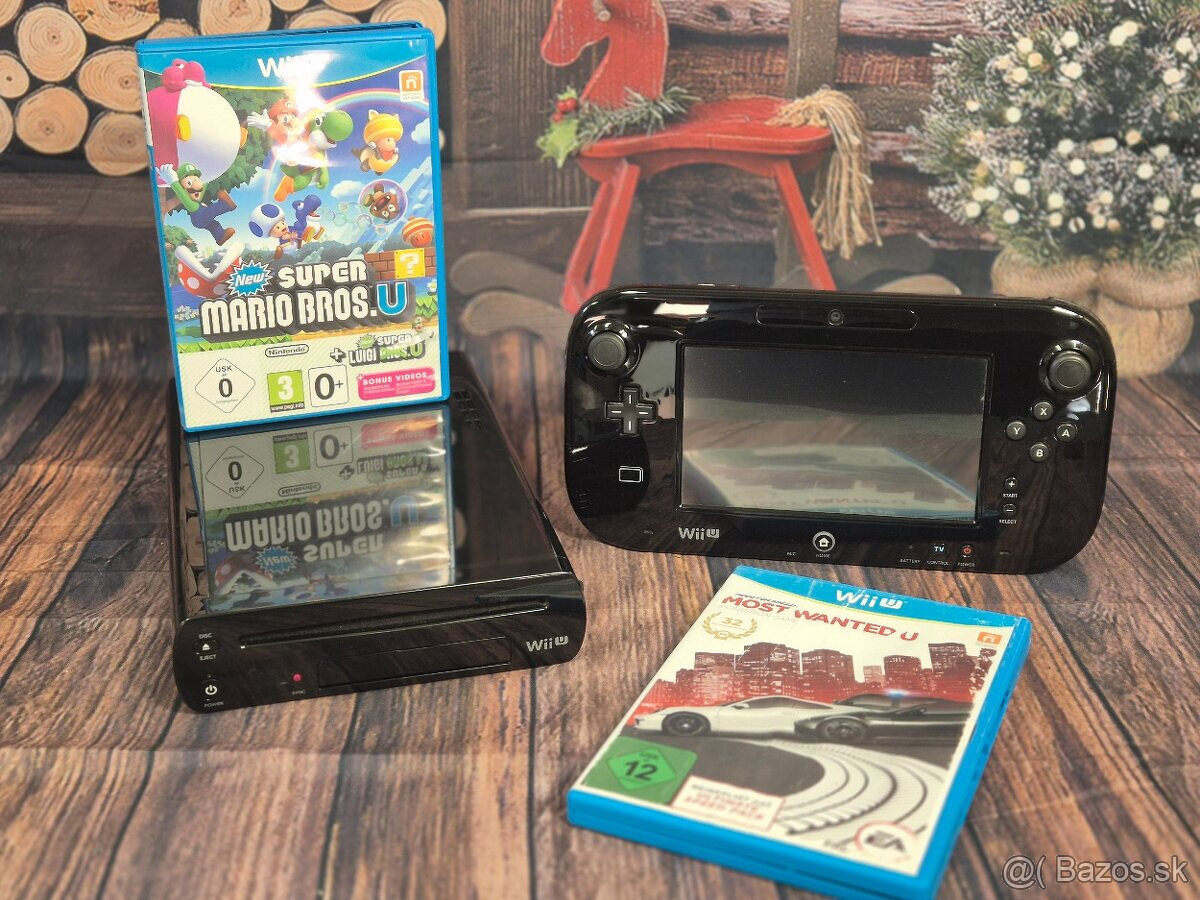Nintendo Wii U, hry New Super Mario Bros U a Need for Speed