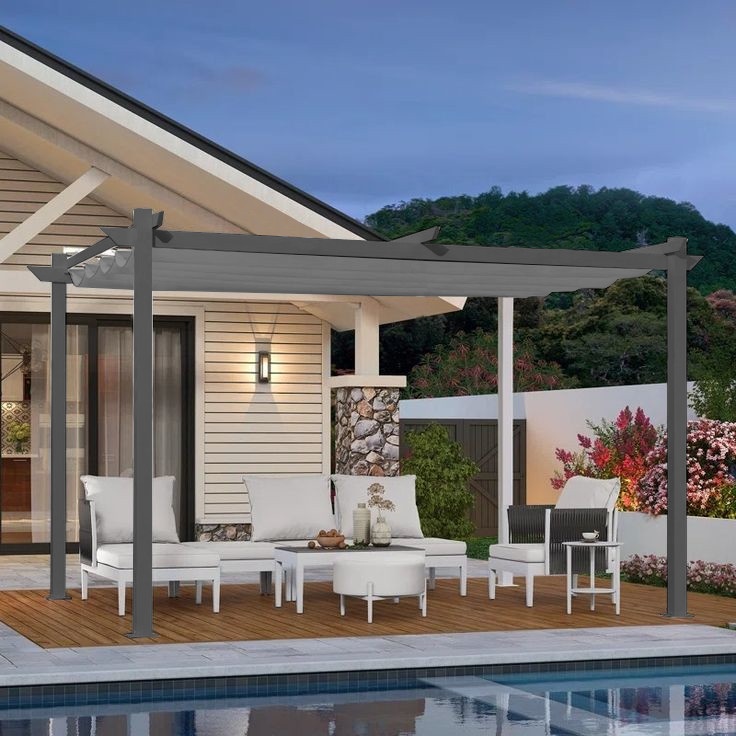 pergola do záhrady a na terasu