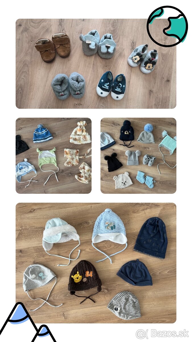 Capacky/topanočky a čiapky