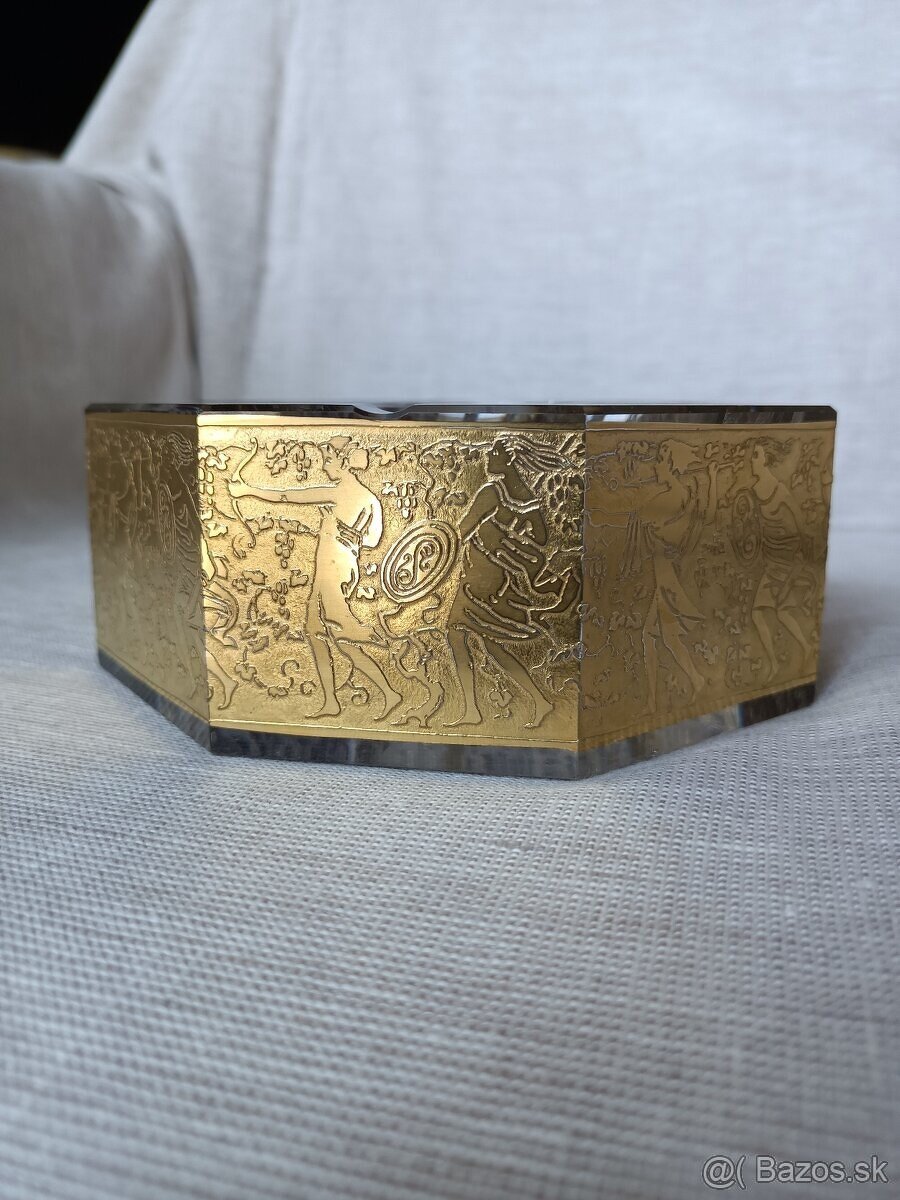 Moser popolník art deco