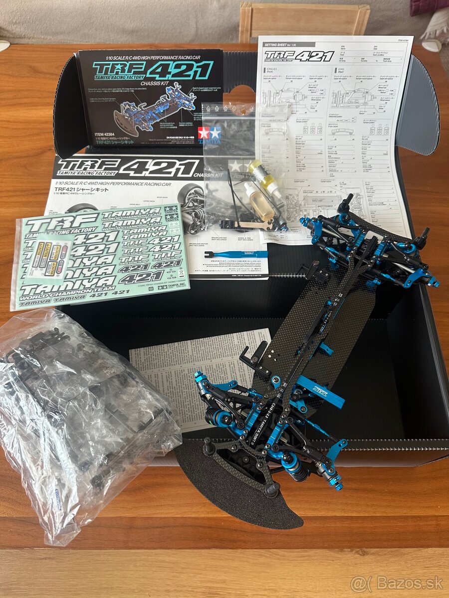 Karbonovy podvozok tamiya trf421