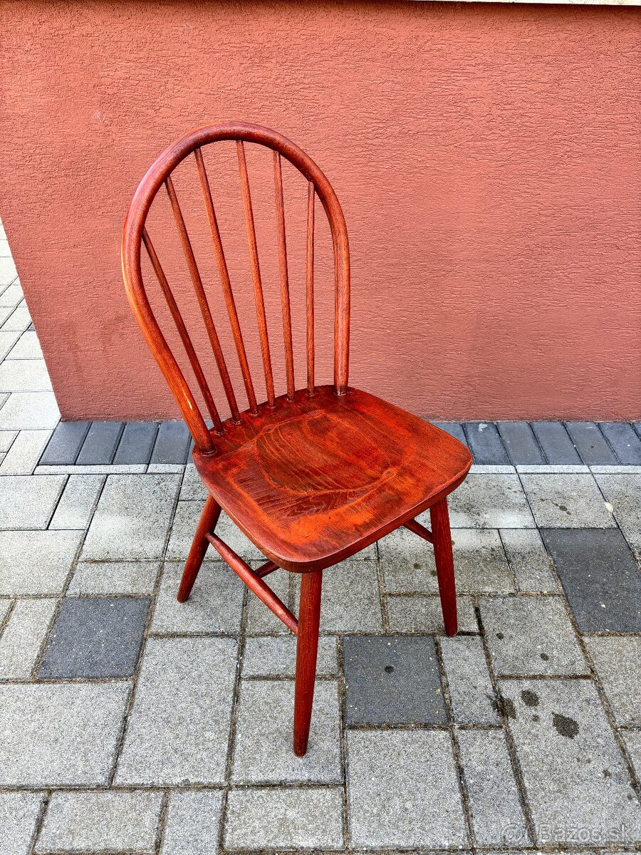 Masívna drevená stolička 6 ks
