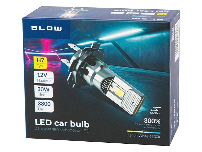 Typ žiarovky: H7 Balenie: 2 kusy Výkon: 2x30W, 3800LM