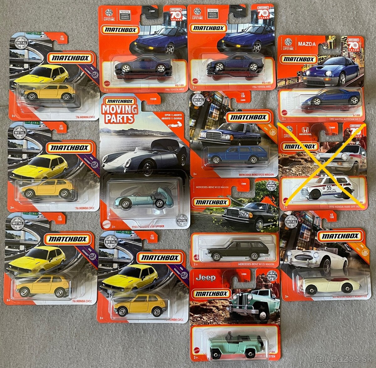 autíčka / modely / angličáky MATCHBOX