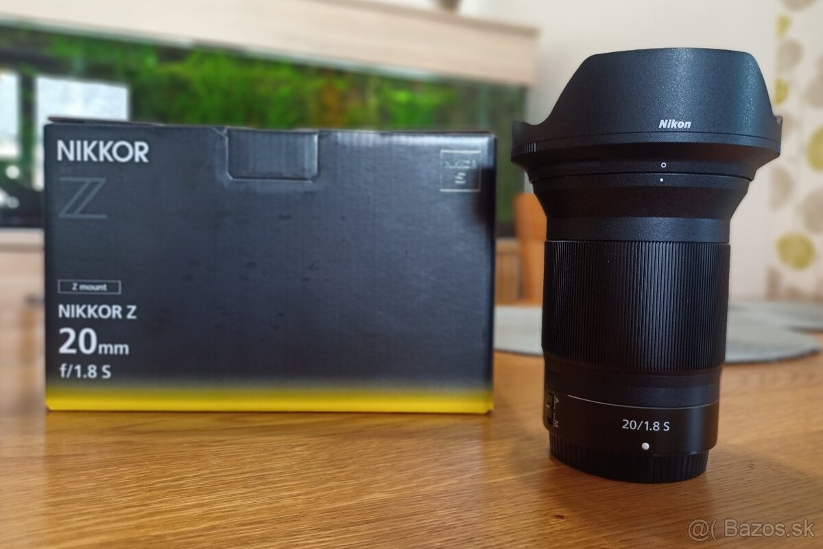 Objektív Nikon Z 20mm f1,8 S -stav ako nový, komplet balenie