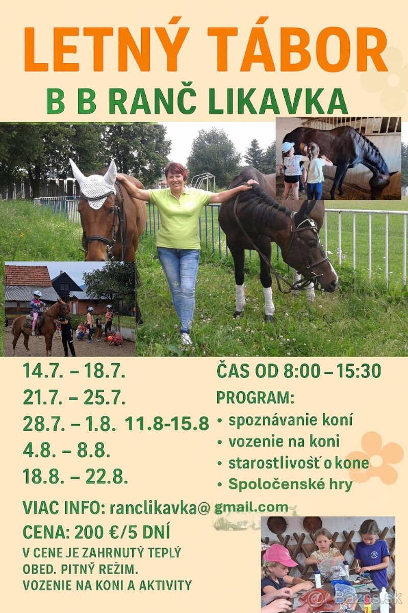 Denný tábor pri koníkoch