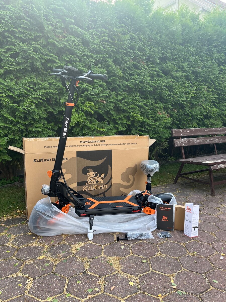 KuKirin G2 Max - Nerozbalená E-Kolobežka