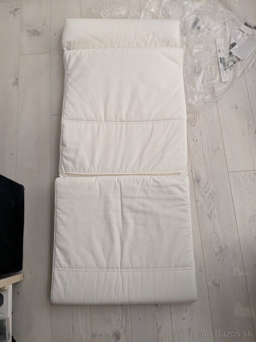 IKEA Poang kreslo - biely vankúš s poťahom