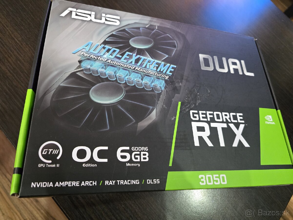 Predám grafickú kartu ASUS Dual GeForce RTX 3050
