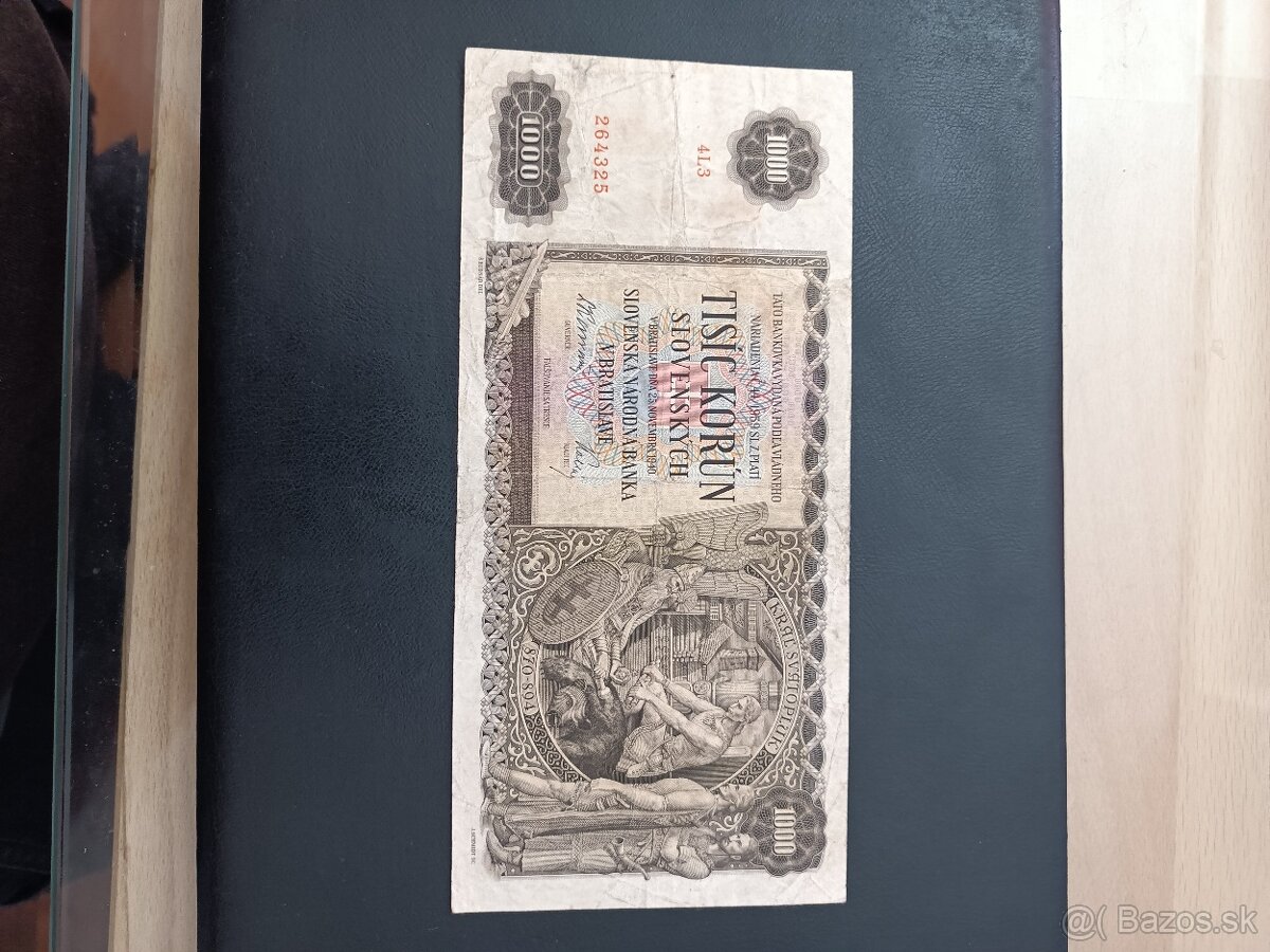 Bankovka 1000Ks 1940 Slovenský štát