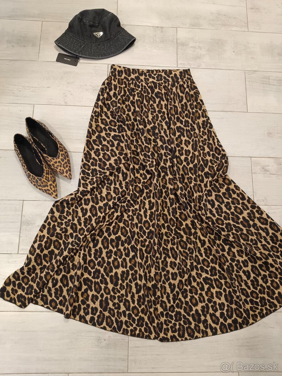 Leopard dlhá sukňa