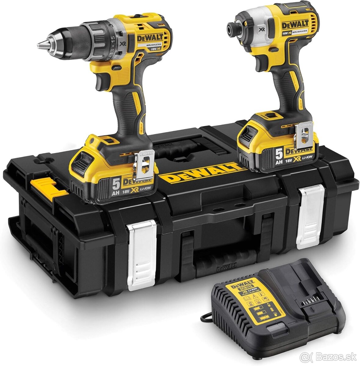 DEWALT 18V XR Aku sada vŕtačky DCD796 a rázového uťahováku D