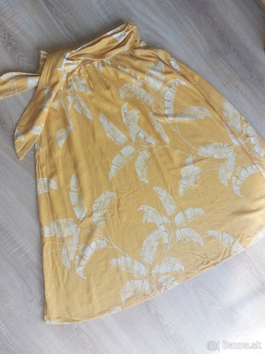 Dlhá sukňa H&M viskóza ľan XS