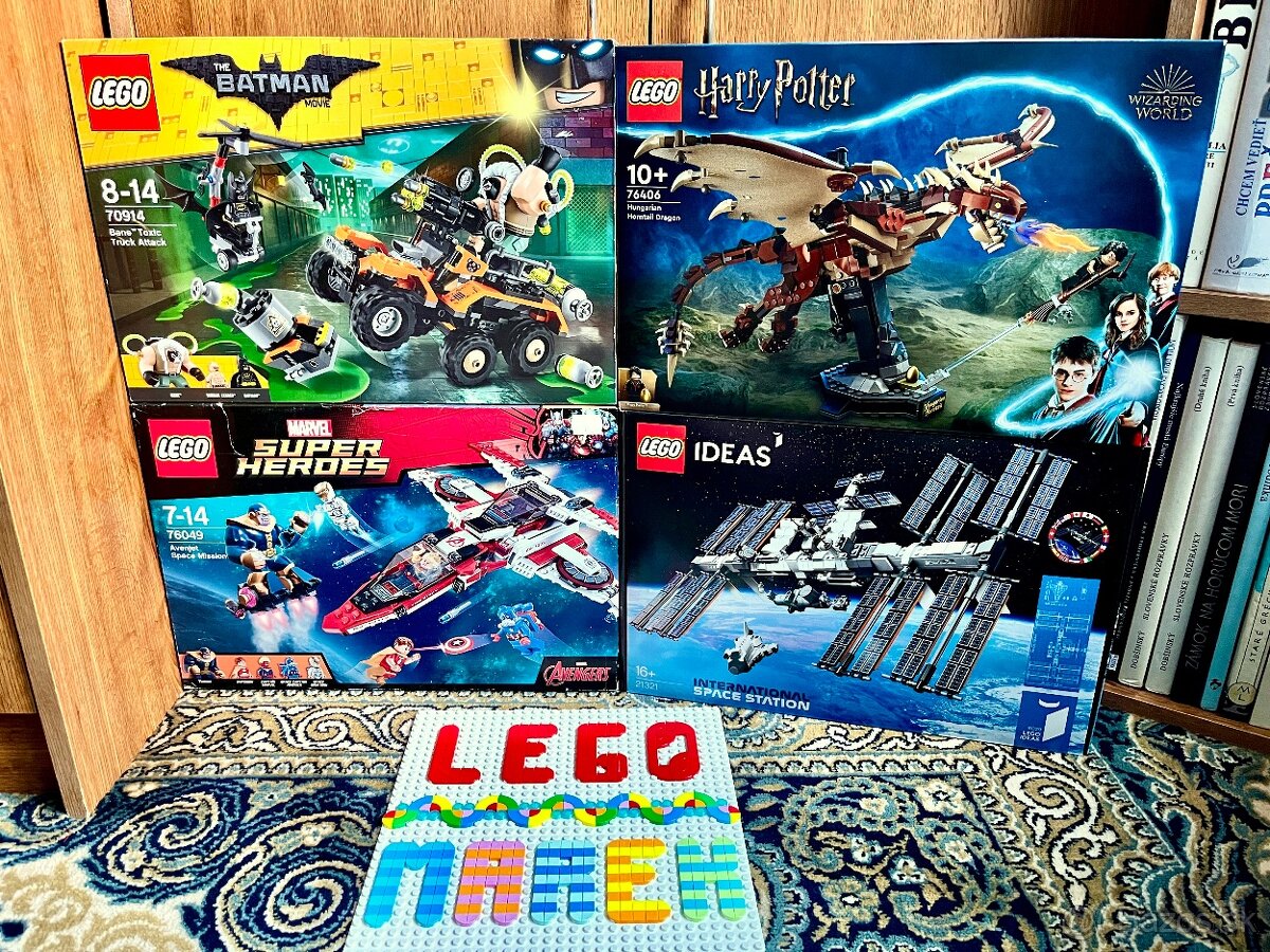 P: LEGO DC, MARVEL, IDEAS, HP - nové nerozbalené
