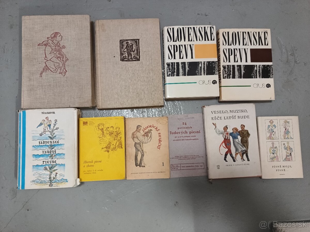 Slovenské ľudové piesne, spevy ( ceny v texte)