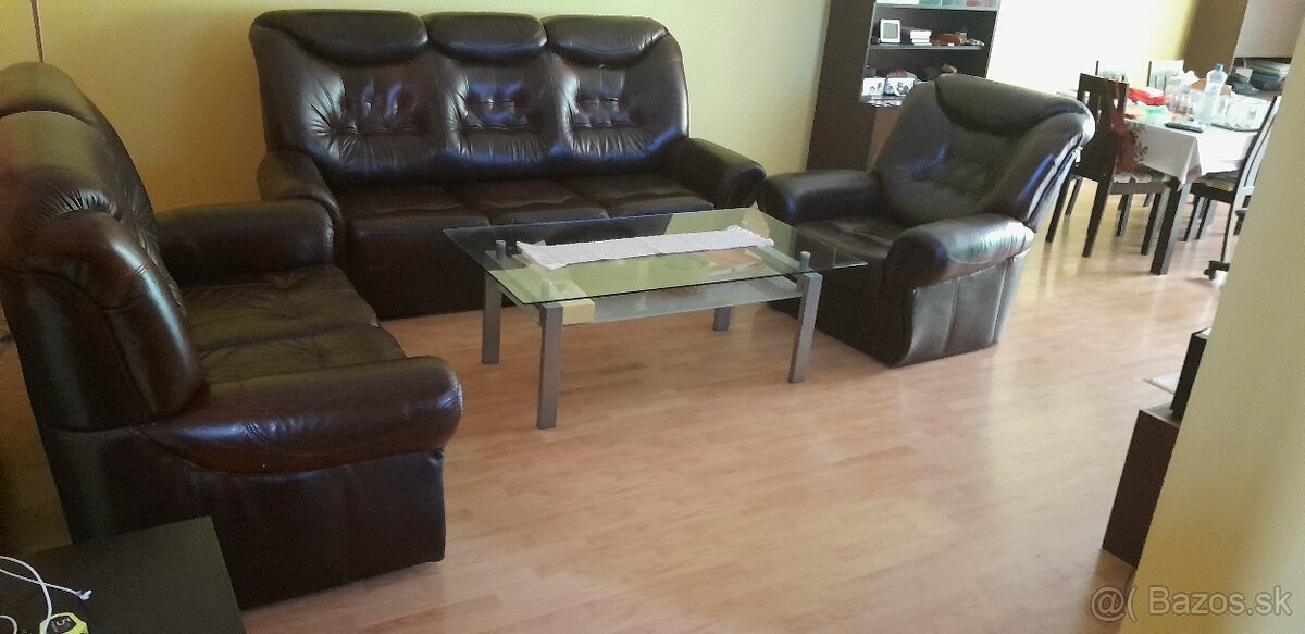 Kožná sedacia súprava