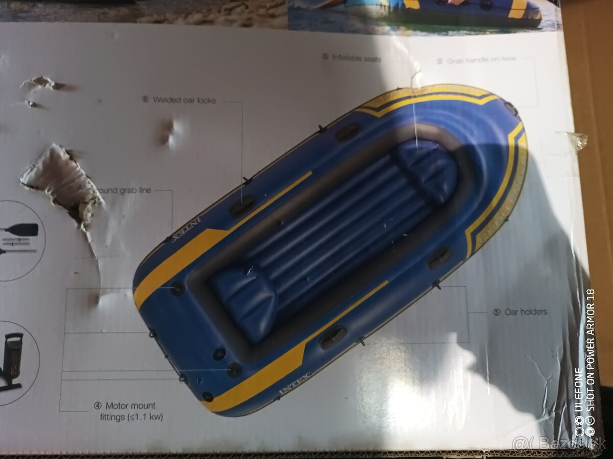 Predám nafukovací čln+motor