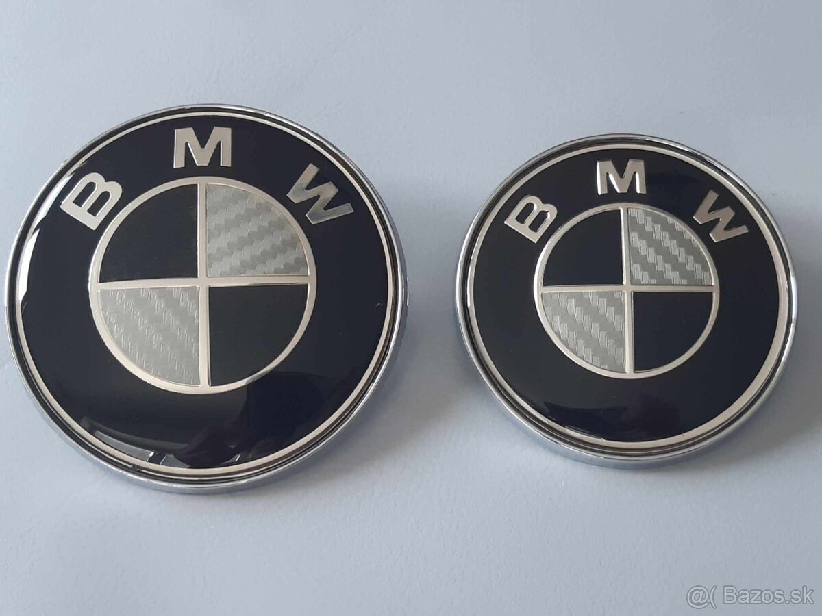 Znaky BMW čierny karbon