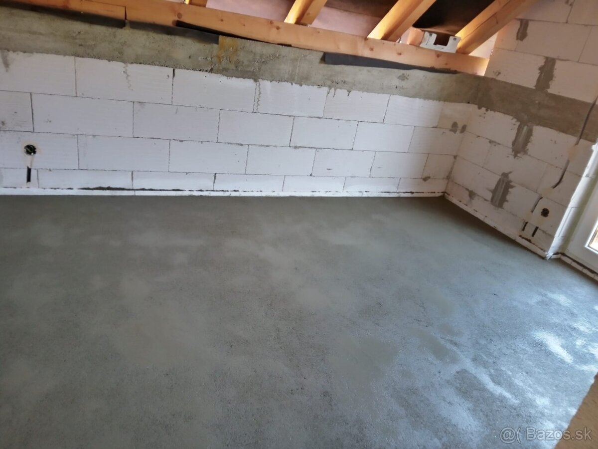 Realizujeme betónové potery ekostyren beton