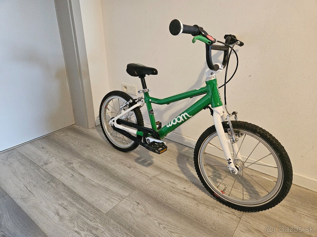 WOOM 3 green, 16 palcové kolesá, veľmi pekný stav