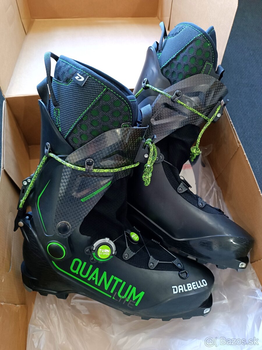 SKIALPOVÉ LYŽIARKY DALBELLO QUANTUM LITE UNI BLACK CARBON 29