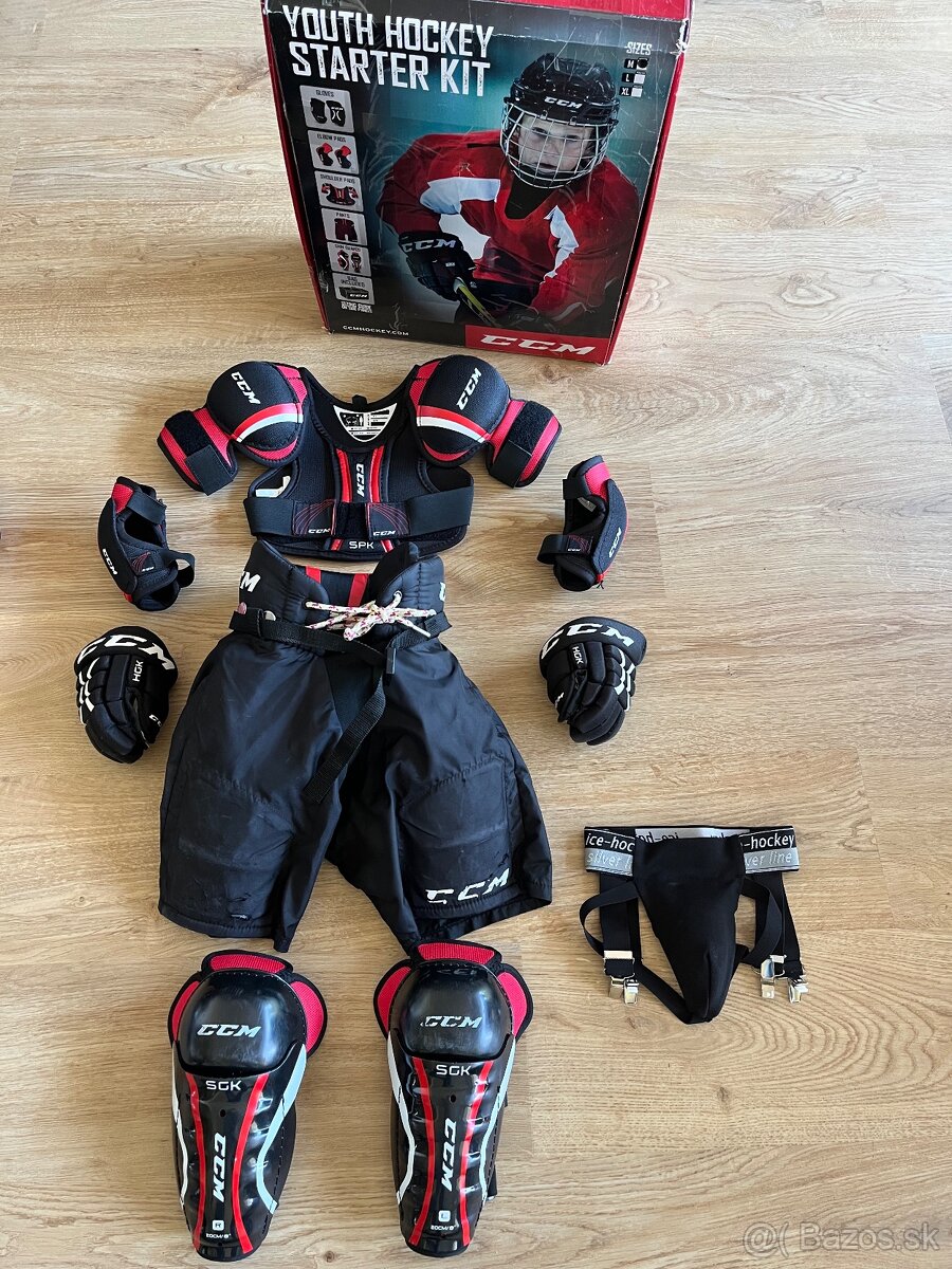 Hokejova vystroj 104-122cm CCM komplet veljost YOUTH M