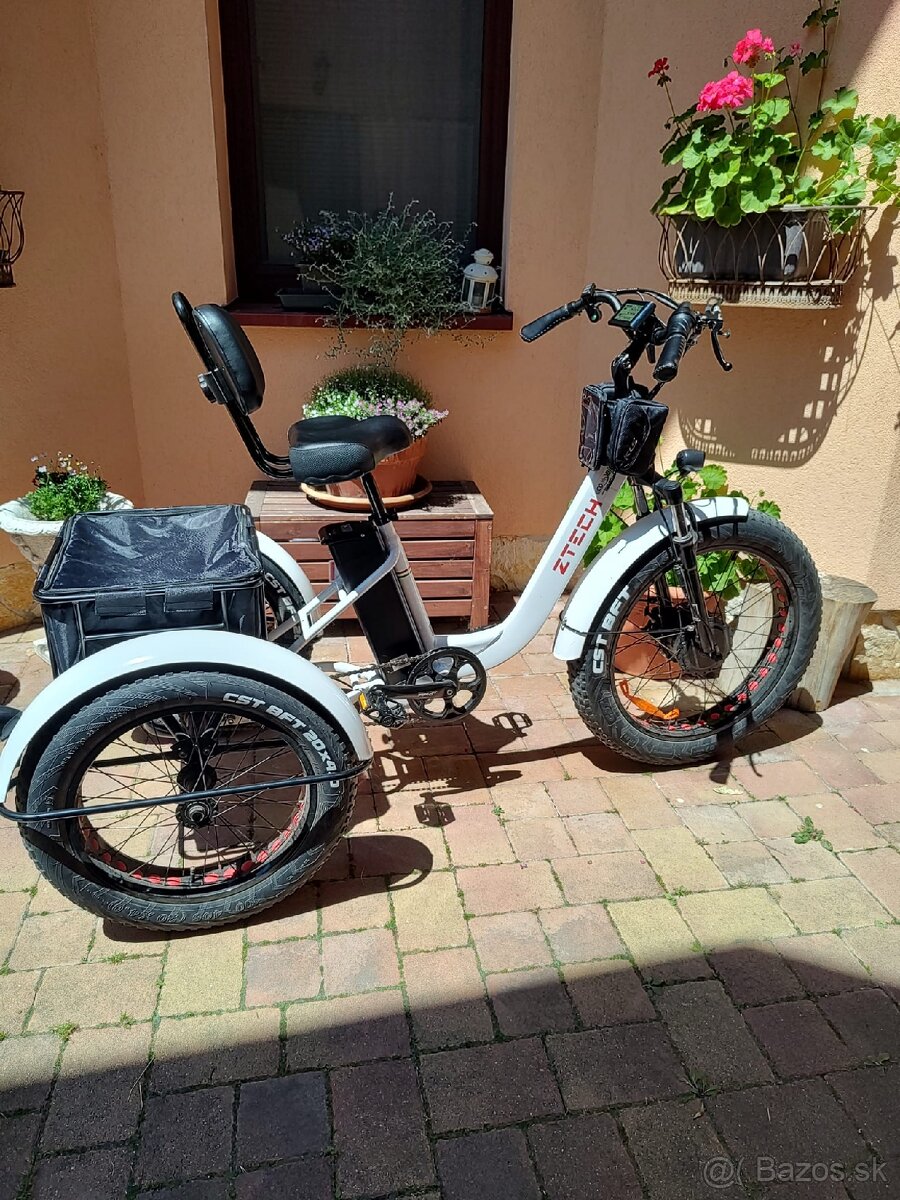 Elektrická trojkolka ECO-80 Ztech 250W 48V 13Ah Mini Trailer