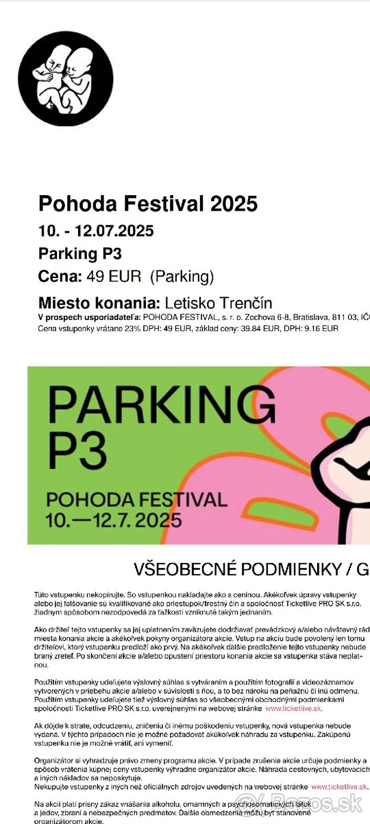 Parking Pohoda P3