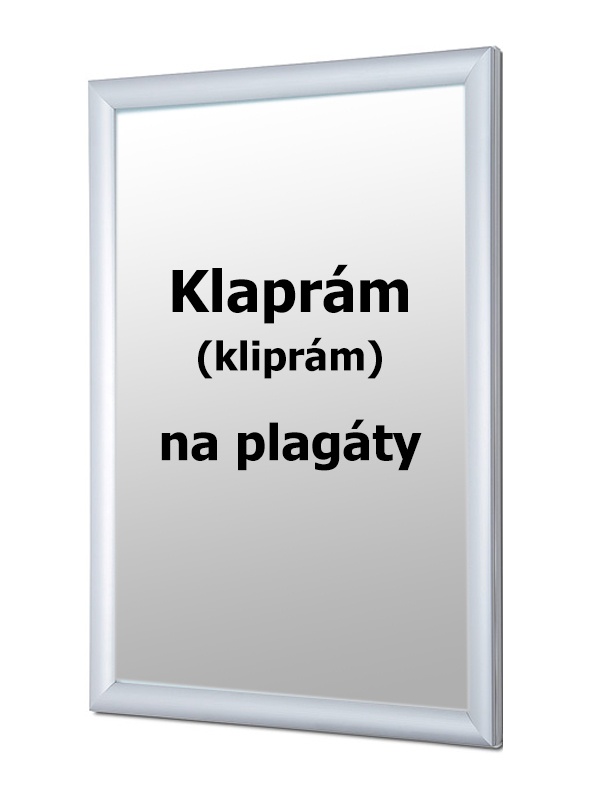 Nový klaprám (kliprám), reklamný pútač na plagáty