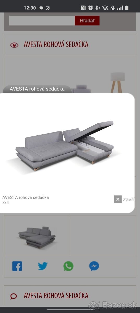 Predam rozkladaci gauc