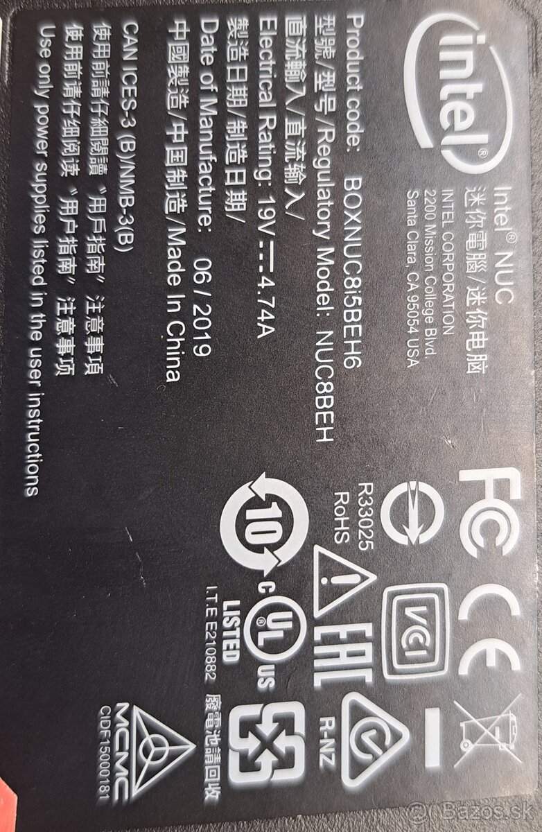 Intel NUC8i5BEH