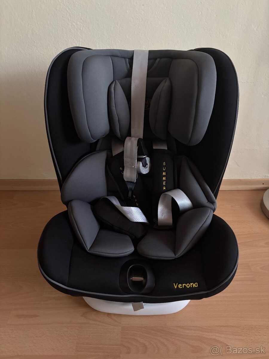 DETSKÁ autosedačka VERONA isofix (9-36 KG ) sivá
