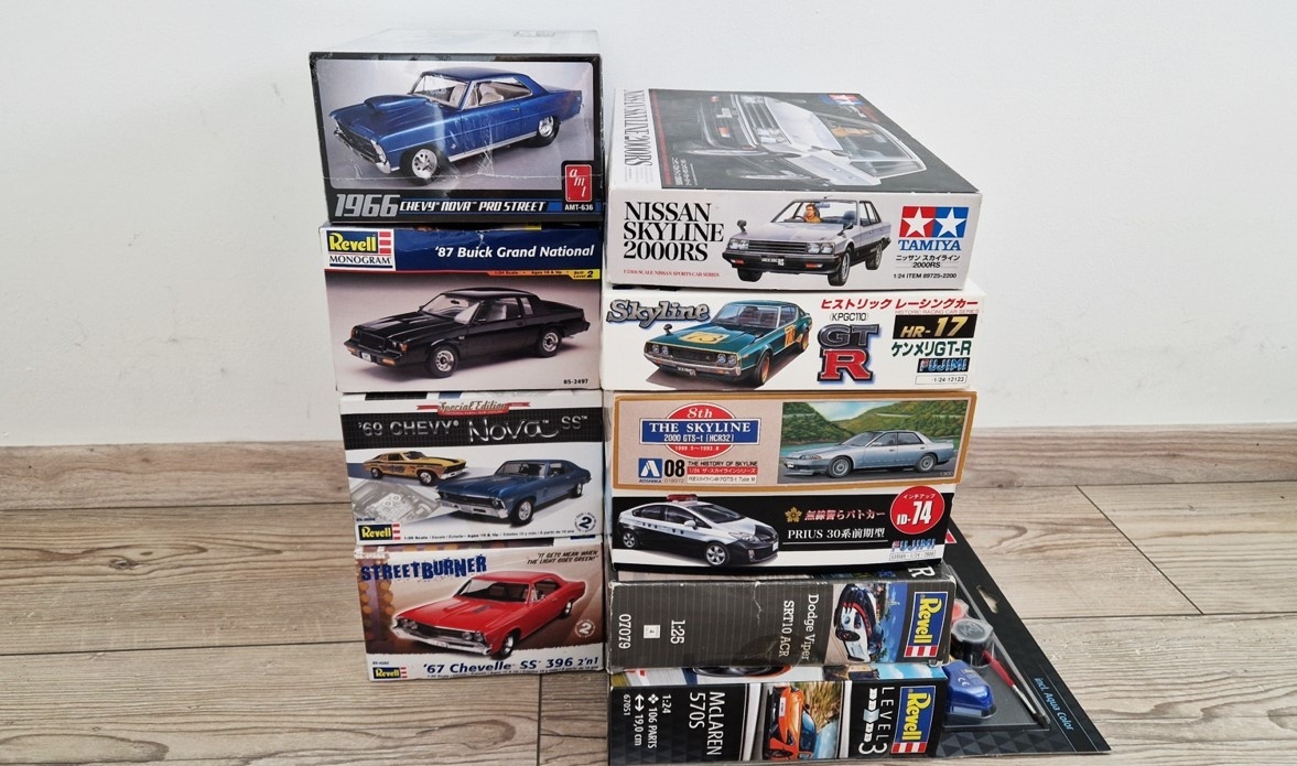 Plastove modely auta 1/24 & 1/25
