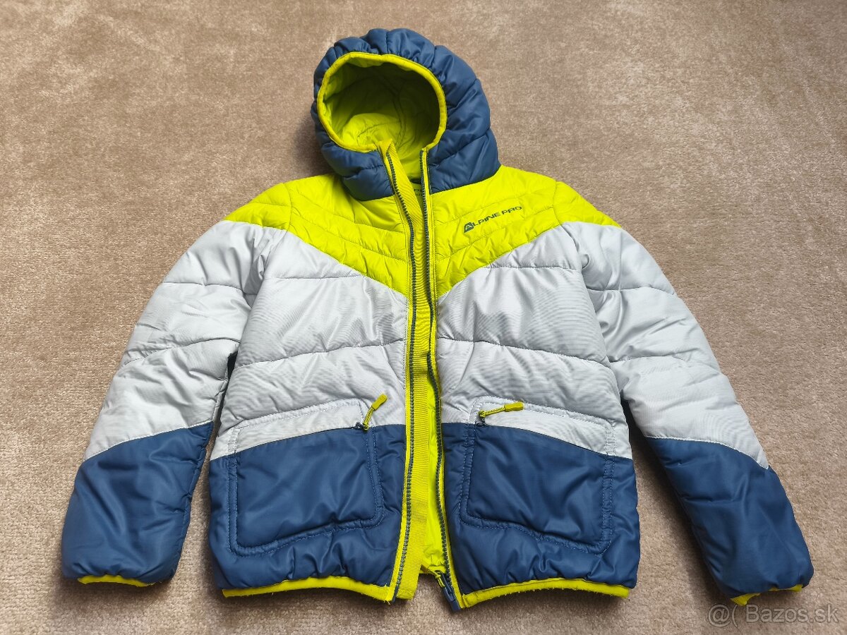 Predám zimnú bundu Alpine pro veľkosť 128-134