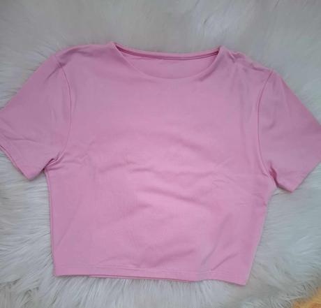 Ružové tričko / crop top